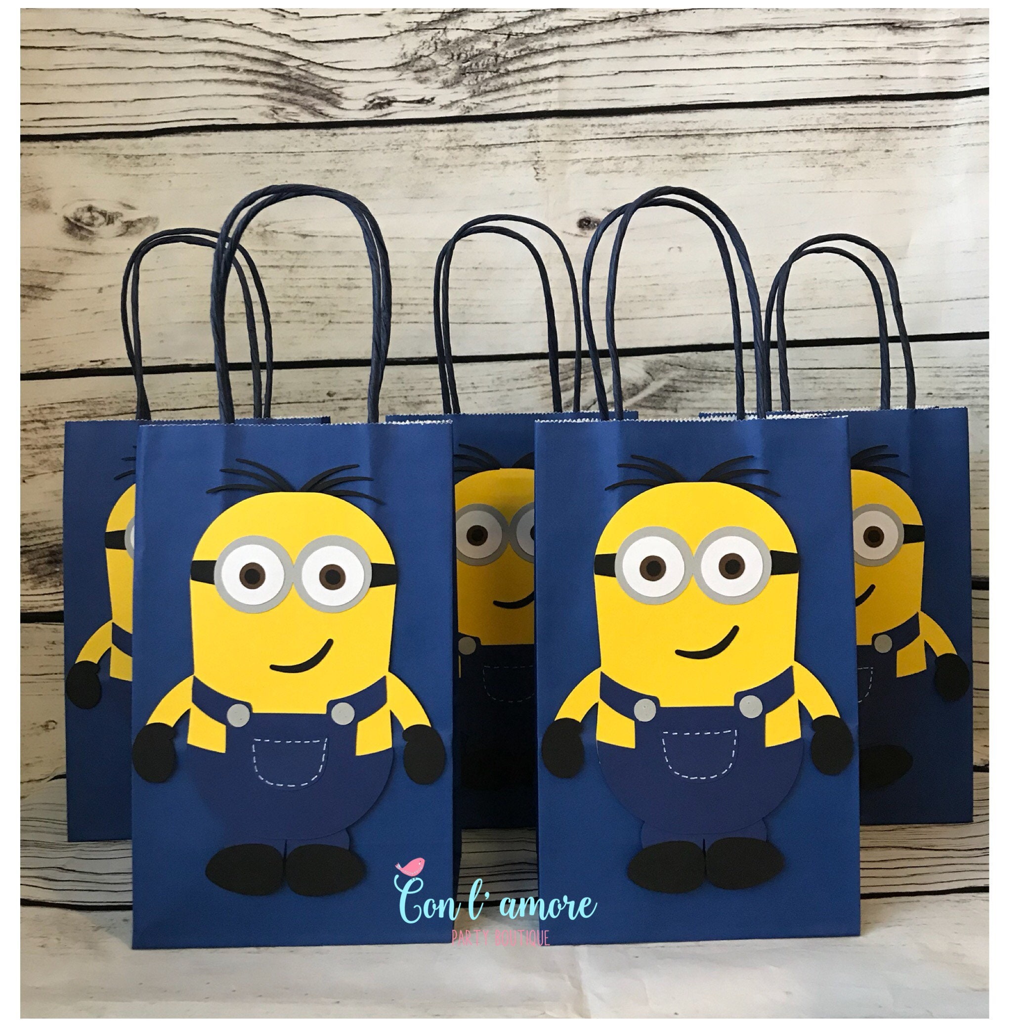 Minions despicable me birthday party goody bags favor bags...