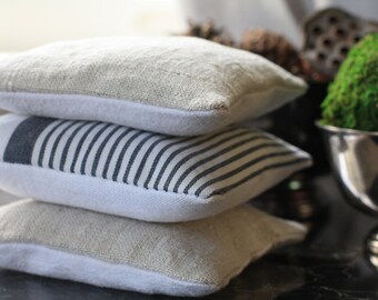 3 Organic French Lavender Sachets. Aromatherapy, Natural Laundry Freshener, Hostess Gift, Insect Repellent, Vintage French Linen