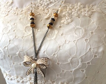 Repurposed Necklace - Vintage-style Necklace - Old-fashioned Necklace