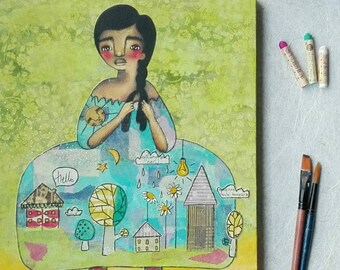 Decorate Myself, An Original Mixed Media Painting by ChiarArtIllustration