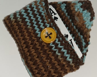 Knitted Wallet / Business Card Holder