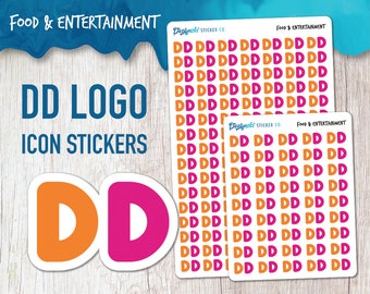 Dunkin Donuts Coffee Logo | Food & Entertainment Planner Stickers
