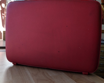 Vintage Red American Tourister Briefcase