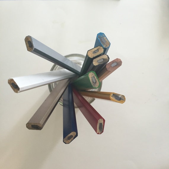 6 six custom engraved personalized carpenter pencils. 6