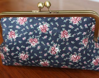 Vintage Rose Clutch Purse
