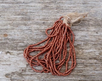 Vintage Antique 1850/1900 micro metallic beads French Victorian