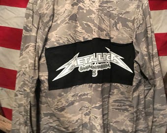 Metallica Upcycled Military Jacket