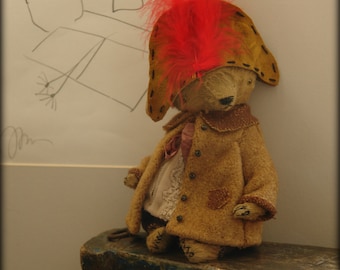 PDF Epattern for 7 inch Artist Viscose Vintage Style Teddy Bear Kirill - the pattern for the outfit is included - by Sasha Pokrass