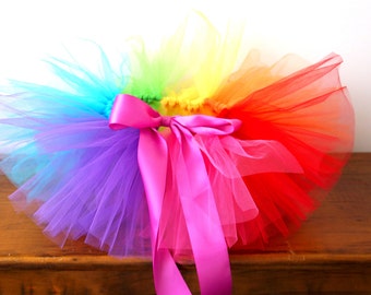 Arc en ciel Tutu - bébé arc en ciel Tutu - Tutu nouveau-né - 3 mois Tutu