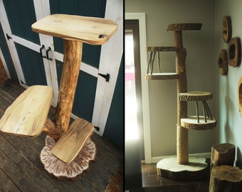 Cat Tree - Cat Tower - Custom Cat Furniture - Artistic Cat Trees - High-Quality Furniture For Cats - Unique Cat Furniture