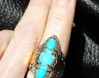 Sleeping Beauty Turquoise Ring