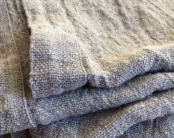 Linen bed cover, Rustic linen, Rustic blanket, linen throw, bed throw, rustic throw, natural bed covers, linen bedding, burlap bedding