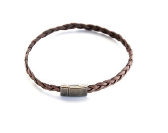 Vintage Brown Leather Bracelet