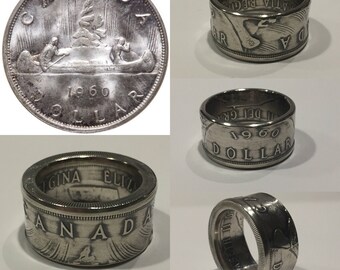 Canadian Silver Dollar Coinring *FREE SHIPPING* coinrings