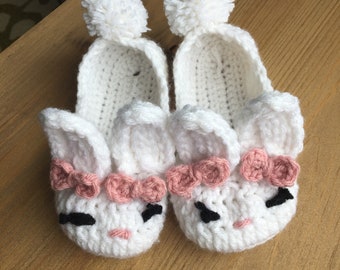 Crochet Bunny Slippers