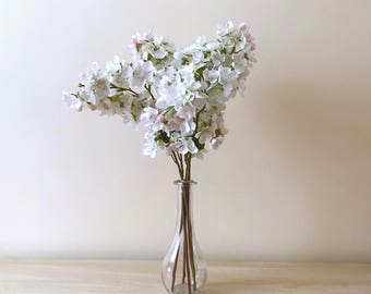 Silk Cherry Flowers, Artificial cherries, Cherry blossoms, Cherries, Artificial flowers, Faux flowers, Spring decor