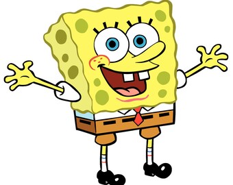 Spongebob squarepants Clipart, 118PNG Files Instant Download, DIGITAL DOWNLOAD