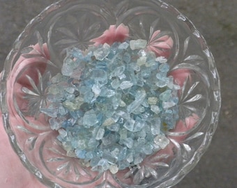 Three Small Aquamarine Chips