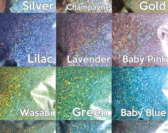 High quality super holographic glitter flakes 2x2mm "Velvet Galaxy" solvent resistant pigment, nail art, UV resin, nail gel, nail acrylic