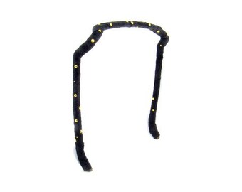 Black with Gold Dots