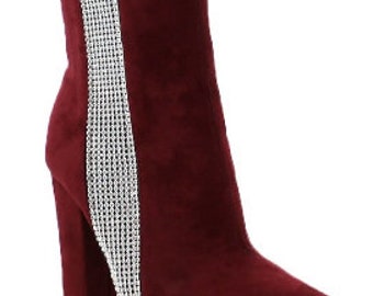 GLITZ ANKLE BOOTS