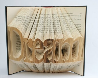 Custom Folded Book Art. Up to 6 characters. You tell me what you want!