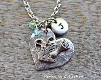 Watering Can Necklace, Gardening Necklace, Gardening Jewelry, Gardening Gift