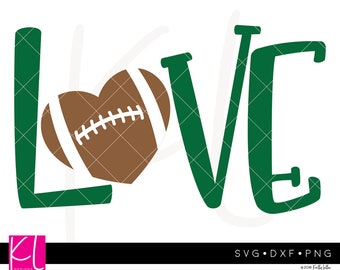 Football Love svg - Football Heart svg - Love Football svg - Football svg - Football Shirt svg - Football Season svg - Football Cut File