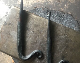 2 Hand Forged Home Decorative Hooks
