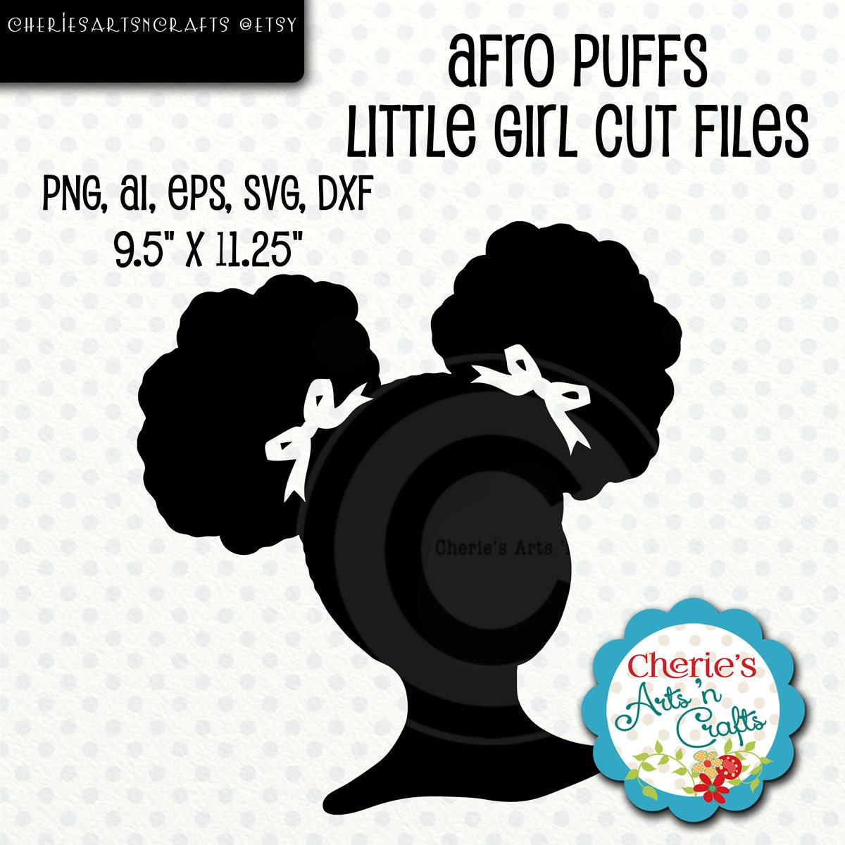 Download Afro Puffs Little Girl Silhouette Little Girl Silhouette SVG