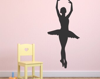 Ballet Wall Decal - Ballerina Decal - Ballet - Ballerina - Dancer Wall Decal - Dance Decals - Vinyl Wall Decals