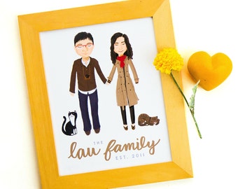 Custom Family Portrait Illustration