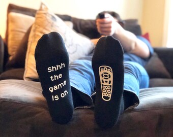 Game Day Socks - Gift for Him - Gift for Dad - Mens Sock - Funny Socks for Men - Gifts for Men - Mens Birthday - Novelty Gift - Fathers Day