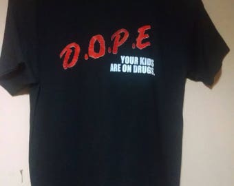 Marilyn Manson DOPE Your Kids Are on Drugs Tshirt Shirt Tee LARGE-FREE Shipping! New!