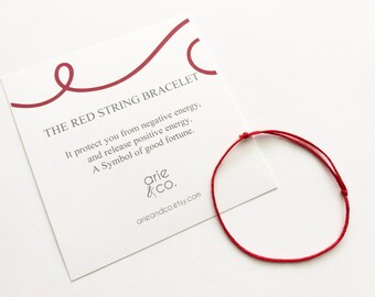 Red String Bracelet / Red String Protection Bracelet / Amulet Red String Kabbalah Red Bracelet / Friendship Bracelet