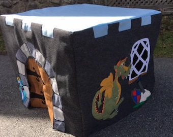 Card Table Playhouse, Castle, Knight and Dragon - PDF PATTERN ONLY