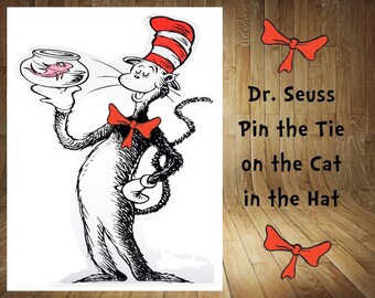 FLASH SALE! Dr Seuss Birthday Game, Dr Seuss Pin Game, Dr Seuss Birthday, Dr Seuss Birthday Favor, Dr Seuss Game for Kids, Dr Seuss, DIY