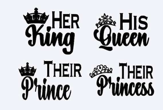 Download SVG her king his queen their prince their princess family