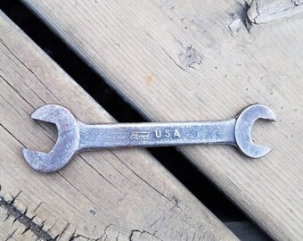 Ford Box End Wrench // Wrench // Ford // Hand Tools // Man Cave // Automotive Decor // Vintage
