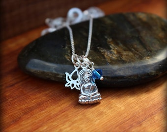 Buddha necklace, Meditation jewelry, Buddhist necklace