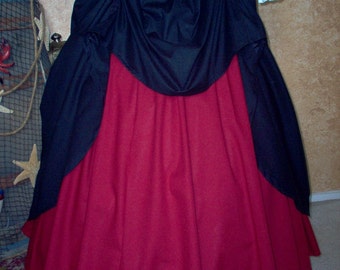 Steampunk or Pirate/Renaissance Skirt Set Plus Sizes And Other Colors Available