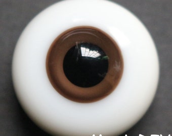 BJD glass Eyes Brown for Luts / yosd / msd / sd 1/12 1/8 1/6 1/4 1/3 bjd dolls (6mm 8mm 10mm 12mm 14mm 16mm 18mm 20mm 22mm)