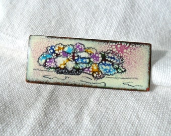 Brooch enamel on copper (386)