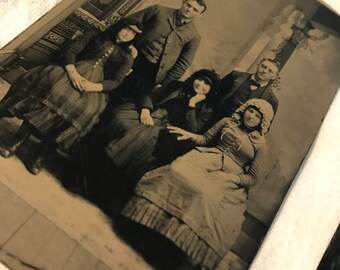Vintage 2 Tin Type Photos