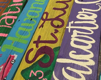 5 Custom Destination Mileage Travel signs