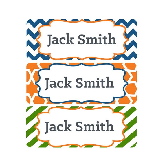 Boy Daycare Name Labels Waterproof Daycare Name Labels