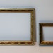 2 Watergilded, Small Antique Picture Frames, Different but Related Patterns, c.1875, Excellent Condition, Ready to Use for Your Treasures