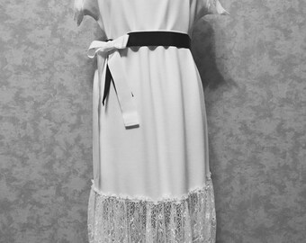 White Lace midi dress