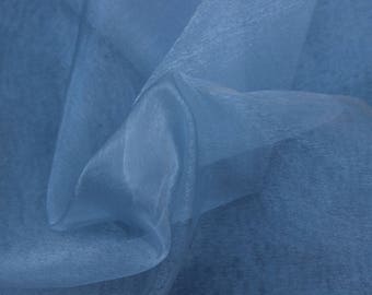 NET gray-blue polyester 50 cm x 150 cm