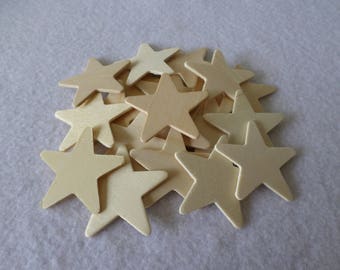 20 Wood stars, unfinished, for kids crafts, wood crafts, wood working